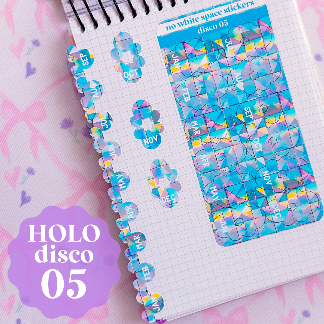 Miniature Paper Mouse Tabs (0.5") - Fold Over Page Tabs (Glitter & Disco 2.0)