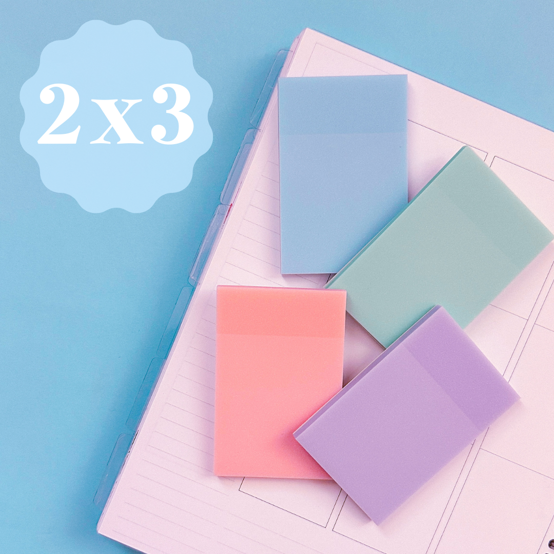 Glitter Textured Frosted Sticky Notes - Small 2x3