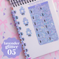 Miniature Paper Mouse Tabs (0.5") - Fold Over Page Tabs (Glitter & Disco 2.0)