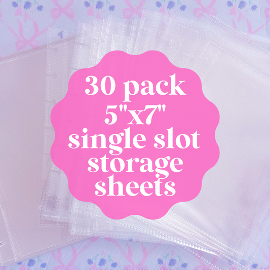 NEW! 5x7 Disc Storage Album - EXTRA PACK OF CLEAR SHEETS