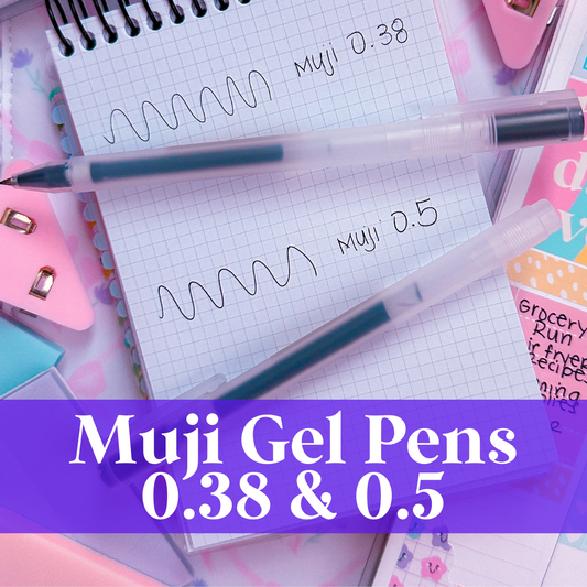 PEN - Muji Gel 0.38 & 0.5