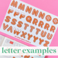 Paper Glitter Alphabet Sticker - Choose your letter!