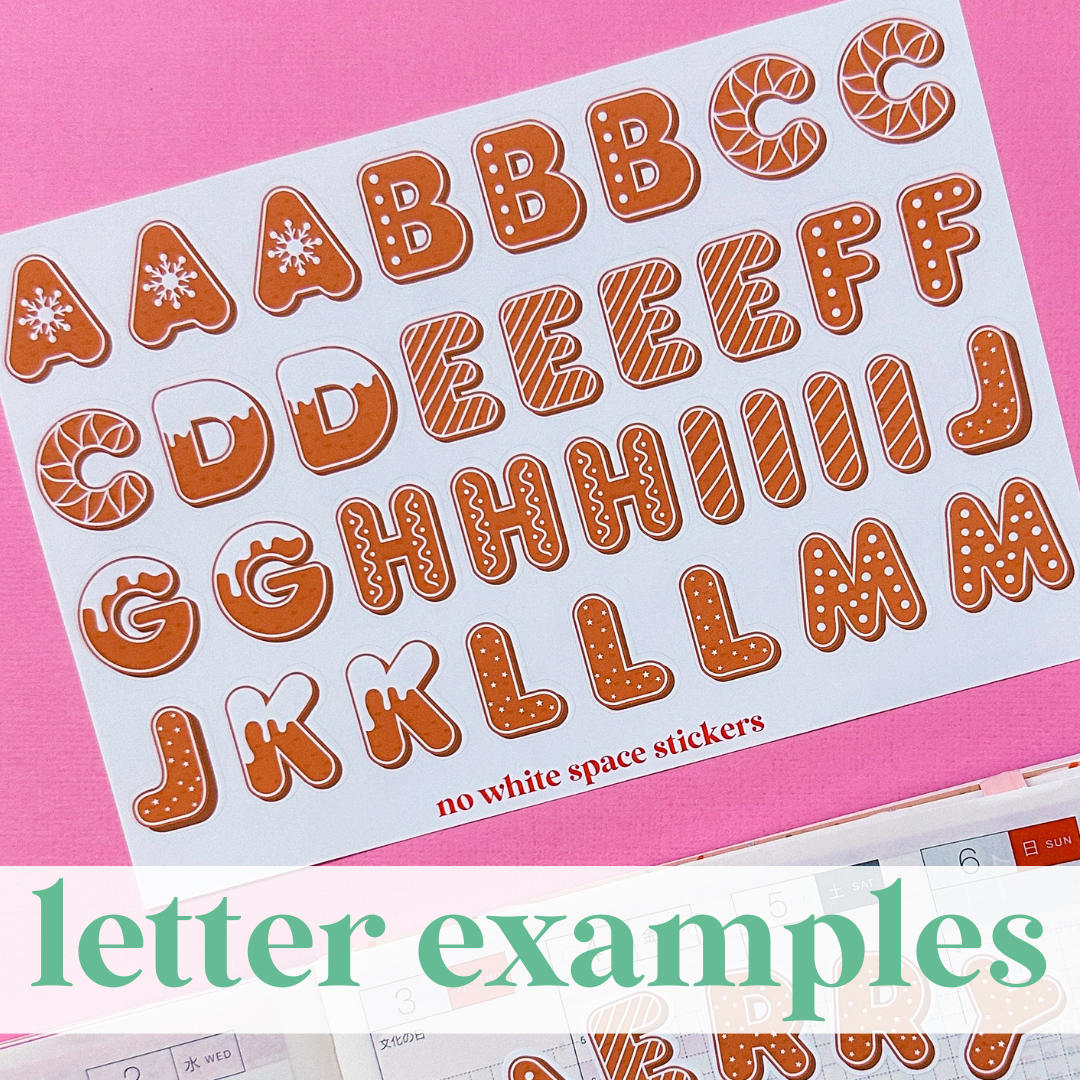 Paper Glitter Alphabet Sticker - Choose your letter!