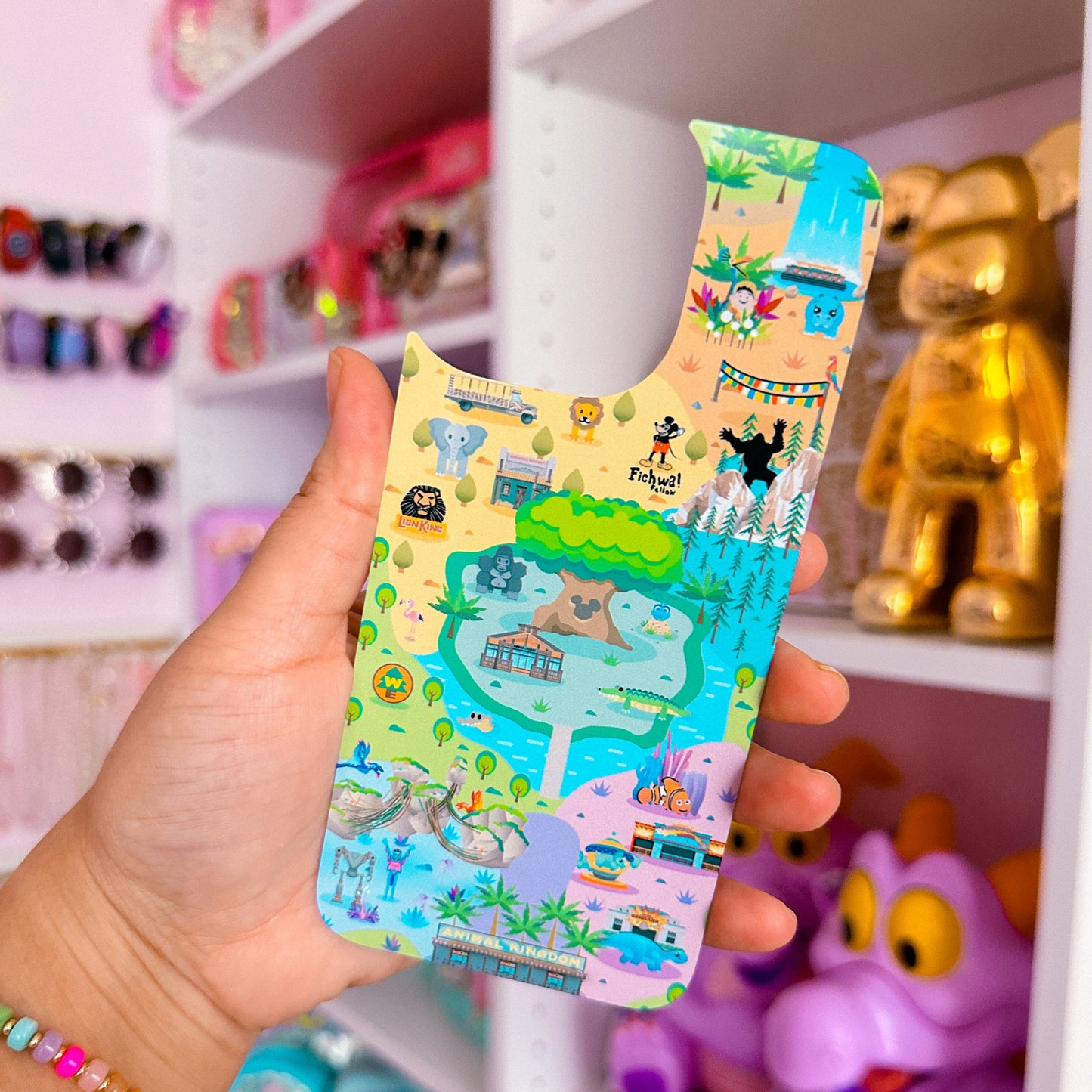 Phone Case Insert (ONLY) - Animal Kingdom Park Map