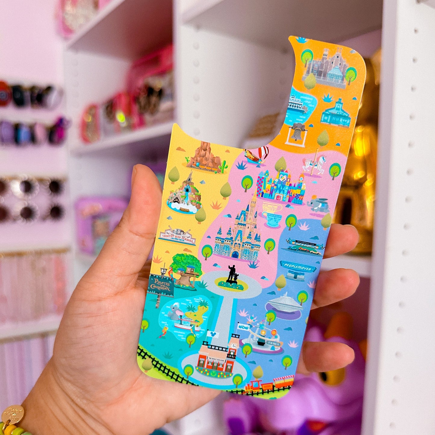 Phone Case Insert (ONLY) - Magic Kingdom Park Map