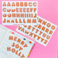 Gingerbread Alphabet Stickers - Set of 2 Sheets