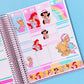 Vertical Planner Stickers (Standard 1.5") - Winter Princesses