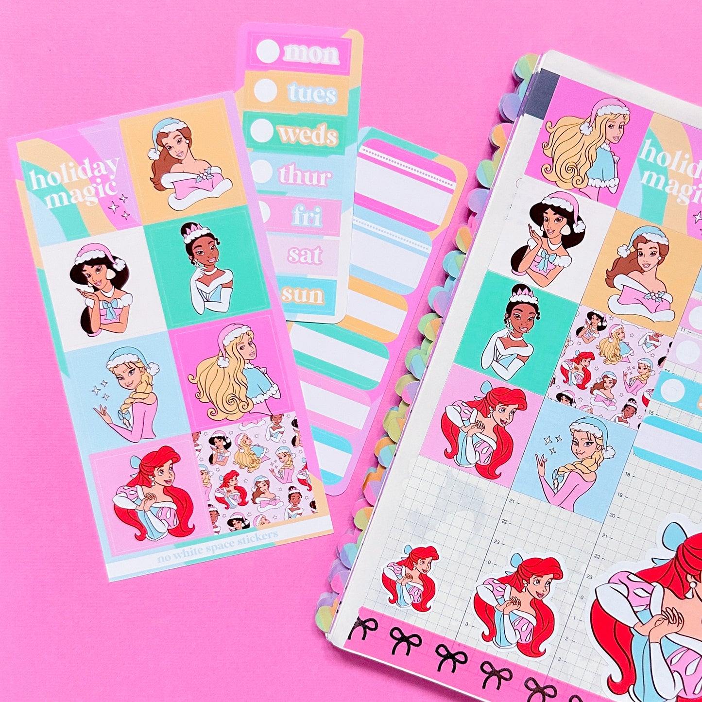 Mini Planner Stickers (Hobonichi Cousin 1.3") - Winter Princesses