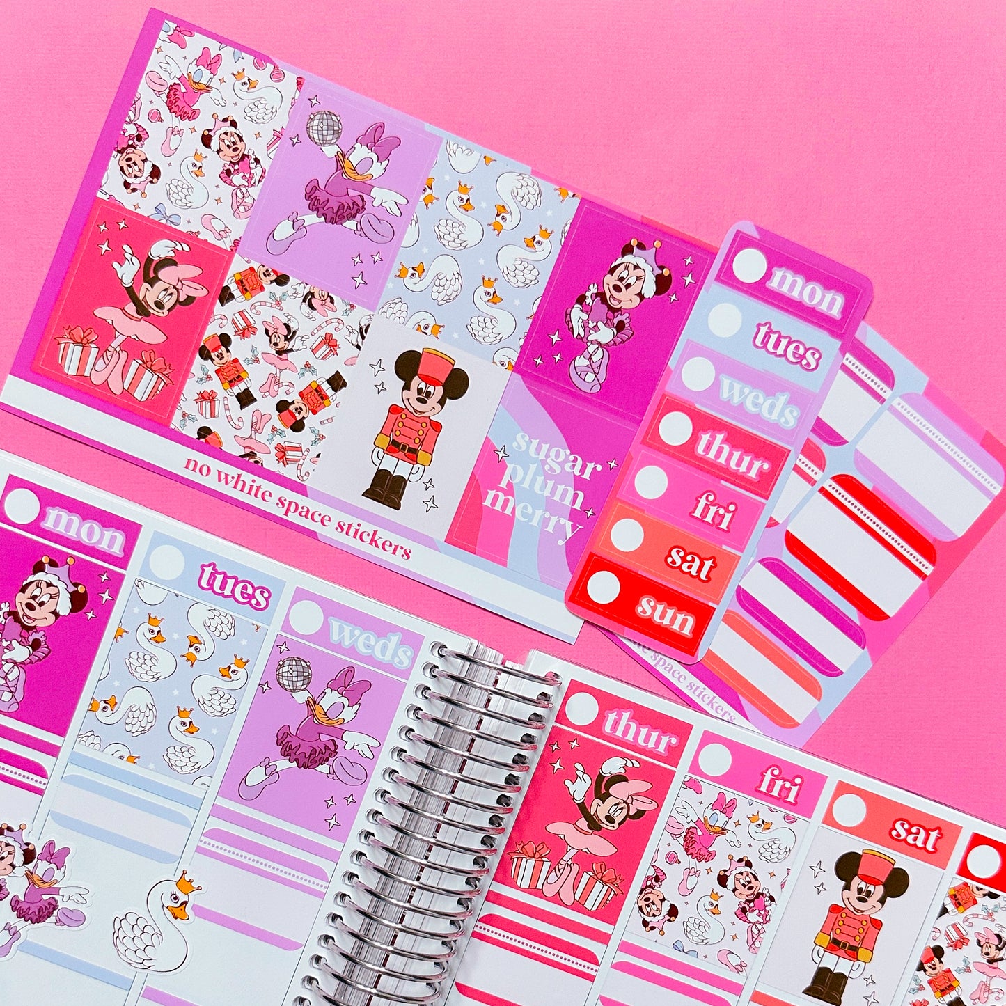 Vertical Planner Stickers (Standard 1.5") - Ballerina Besties