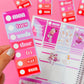 Vertical Planner Stickers (Standard 1.5") - Ballerina Besties