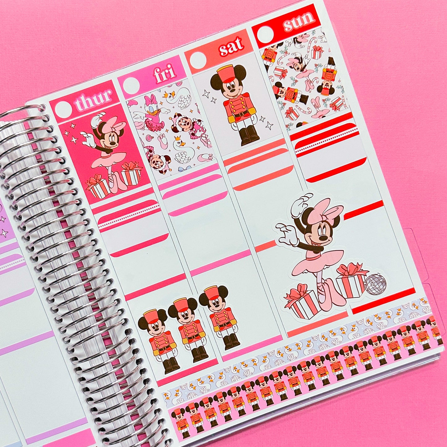 Vertical Planner Stickers (Standard 1.5") - Ballerina Besties