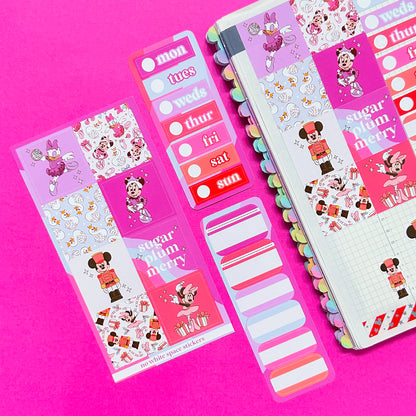 Mini Planner Stickers (Hobonichi Cousin 1.3") - Ballerina Besties