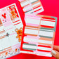 Vertical Planner Stickers (Standard 1.5") - Gingerbread Jolly