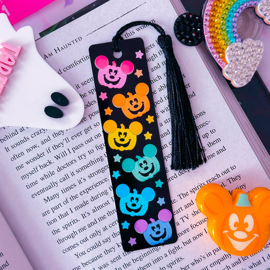 Metal Bookmark - Rainbow Pumpkins