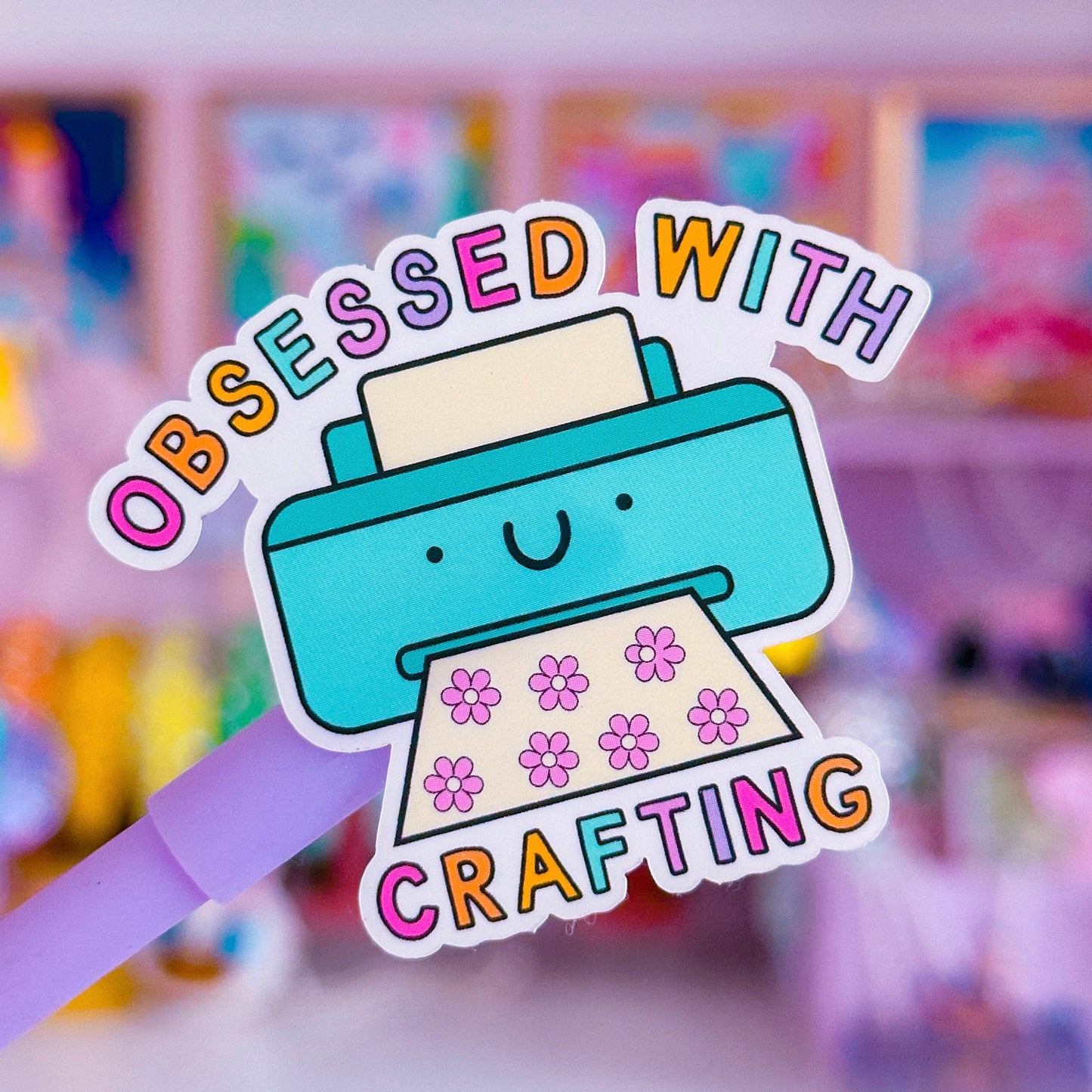 Vinyl Waterproof Sticker - Obsessed With Crafting