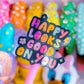 Vinyl Glitter Waterproof Sticker - Happy Looks Good On You