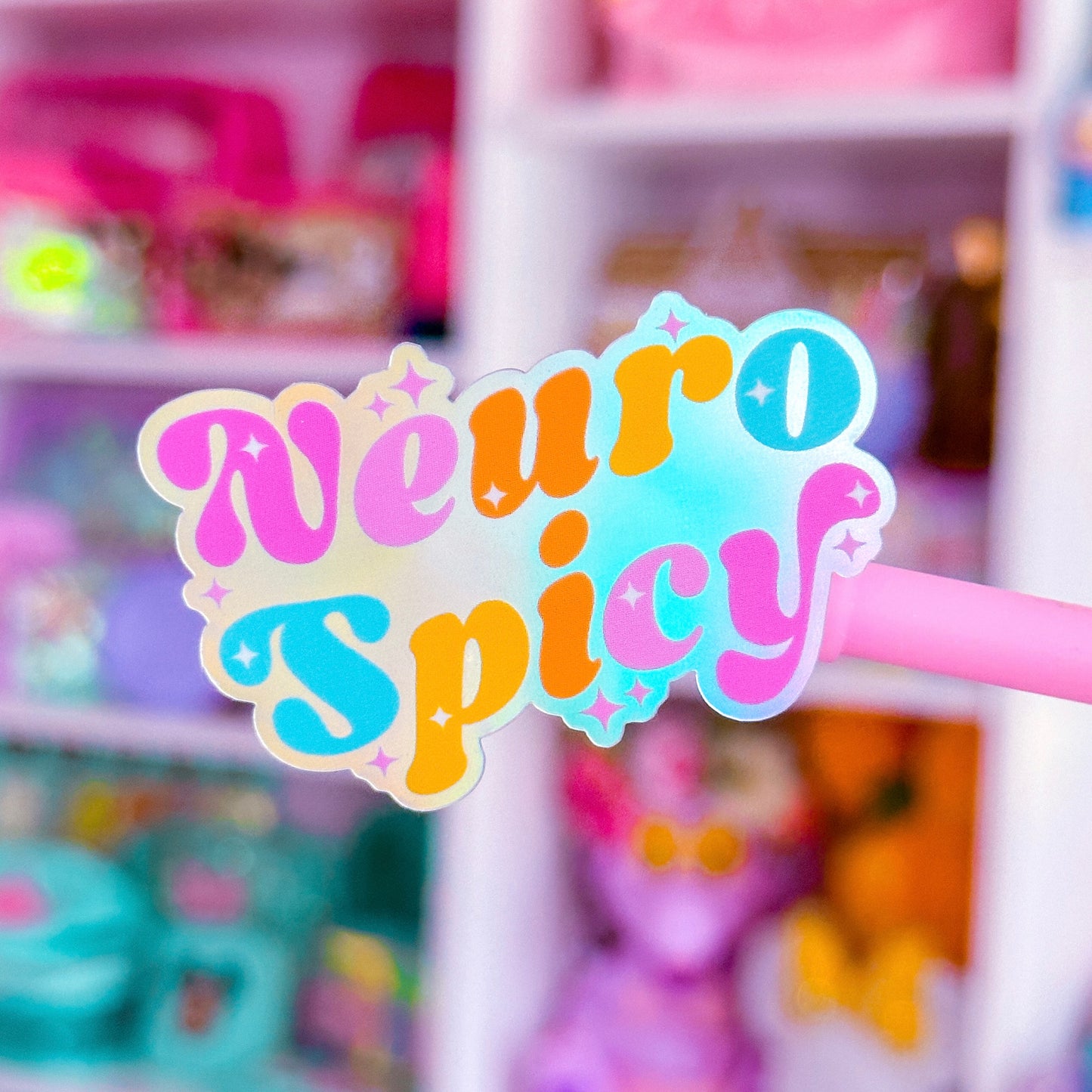 Vinyl Glitter Waterproof Sticker - Neuro Spicy