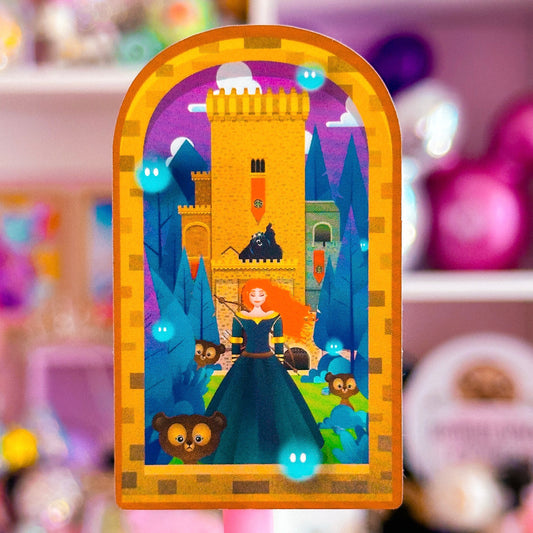 Waterproof Sticker - Castle Window (Merida)