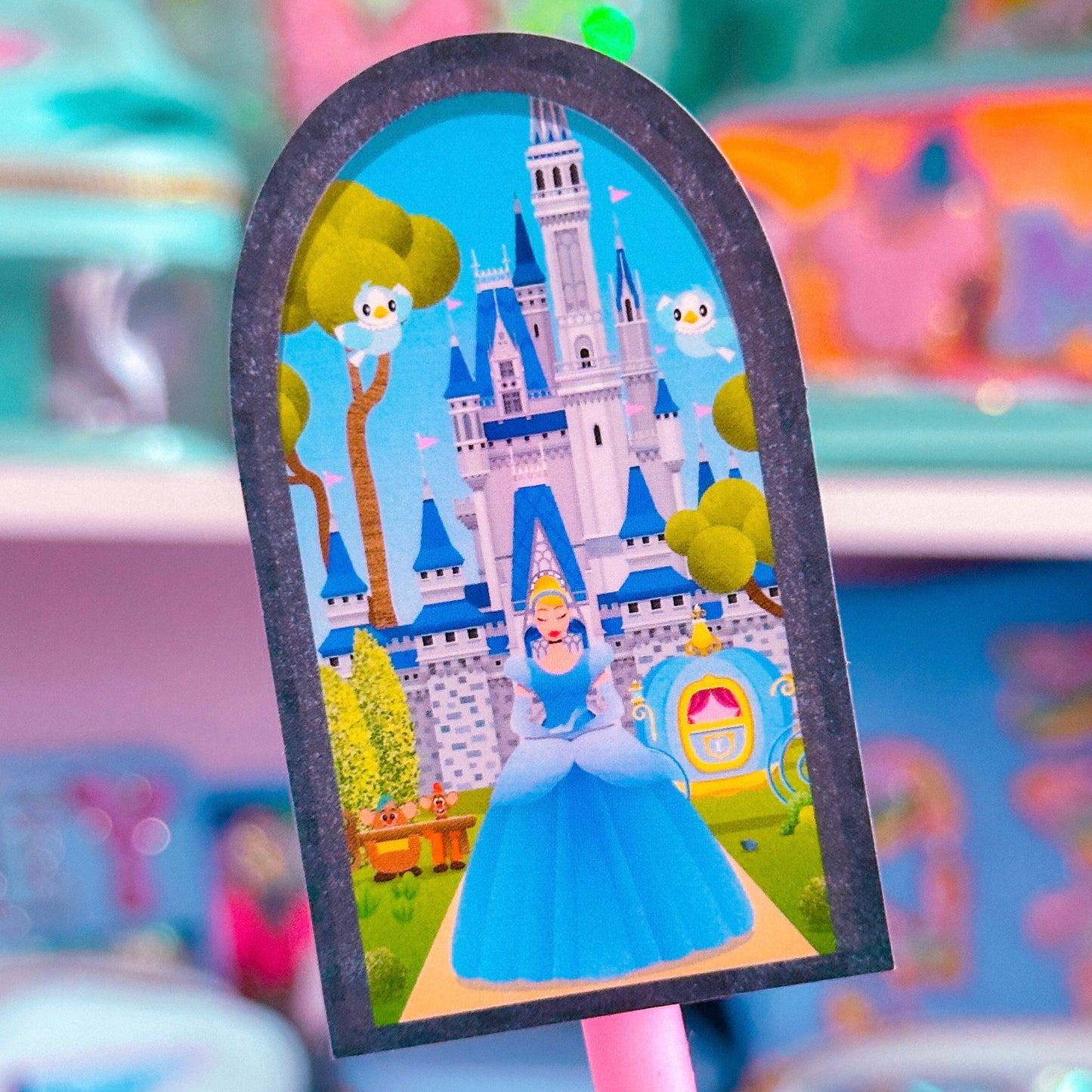 Waterproof Sticker - Castle Window (Cinderella)