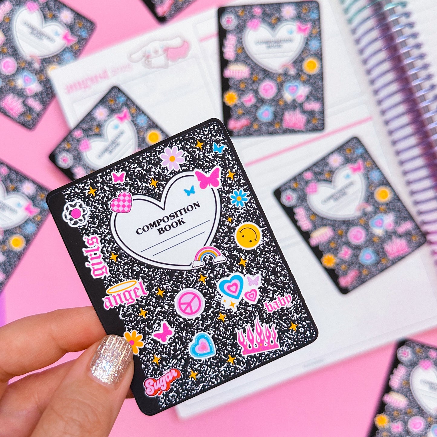 YOUR CHOICE *FREEBIE* - Composition Notebook Sticker [1 per person, per day, per order]