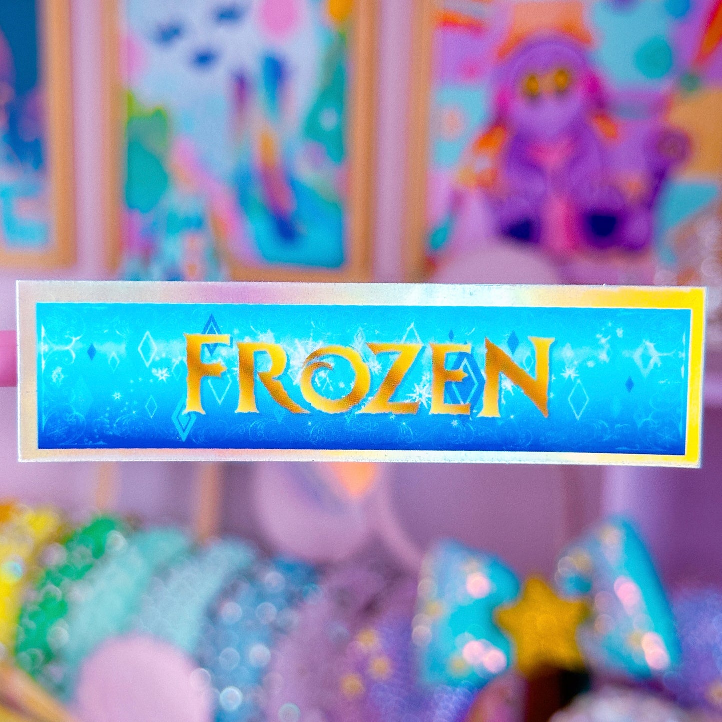 Waterproof Sticker - (Frozen) Book Spine