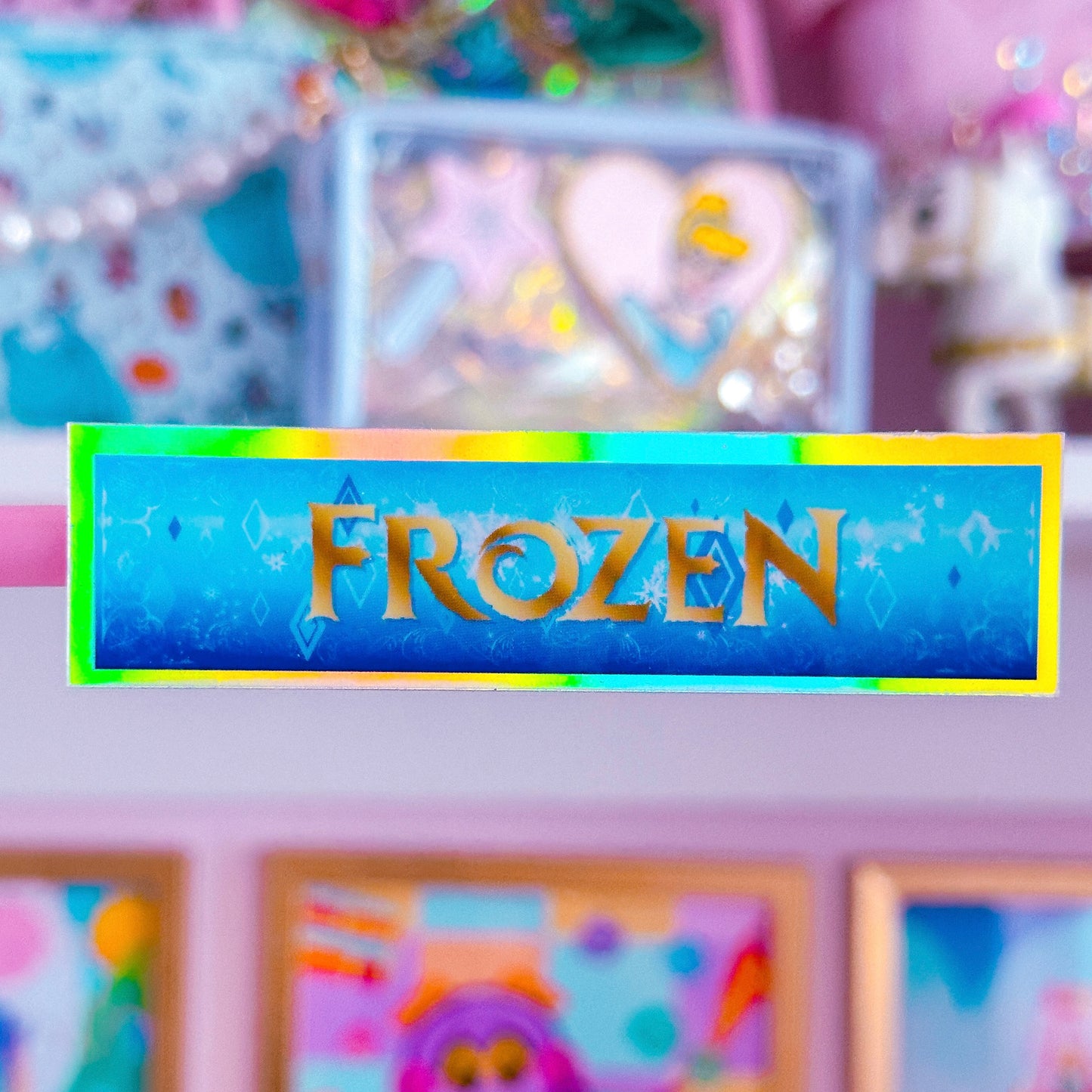 Waterproof Sticker - (Frozen) Book Spine