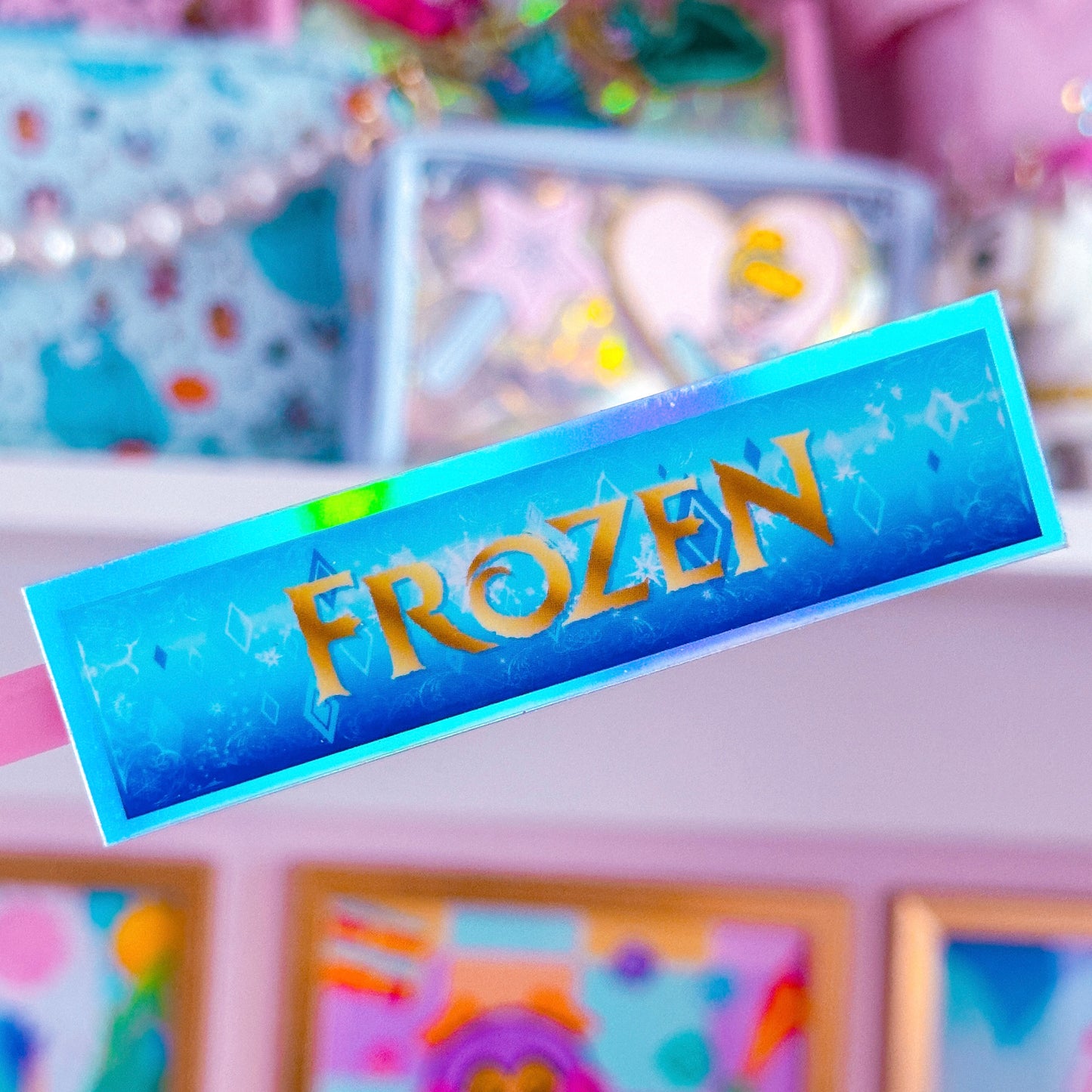 Waterproof Sticker - (Frozen) Book Spine