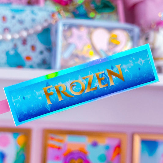 Waterproof Sticker - (Frozen) Book Spine