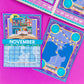 5x7 Full Page Sticker -  2025 (November) Calendar & Storybook Cover (Lady & Tramp)