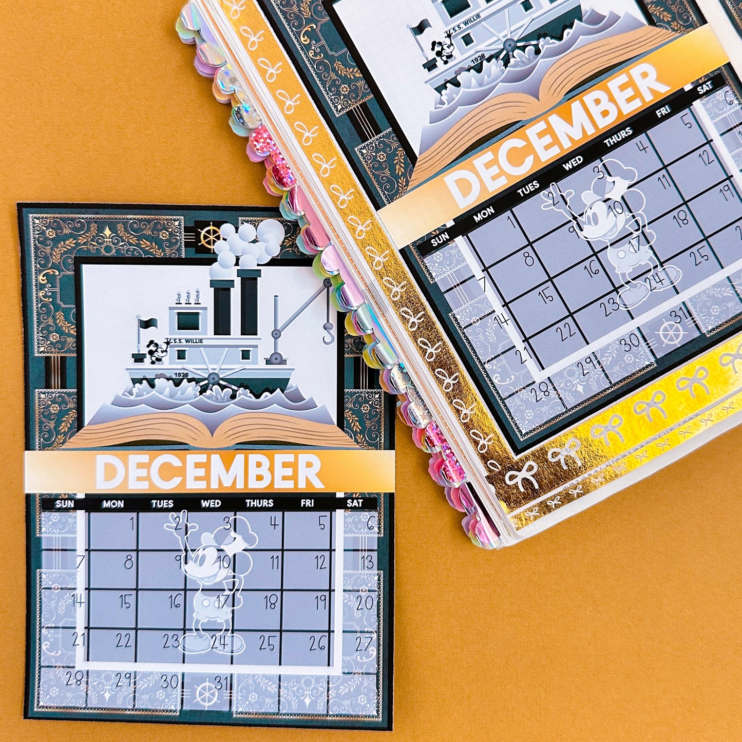 5x7 Full Page Sticker -  2025 (December) Calendar & Storybook Cover (Steamboat)