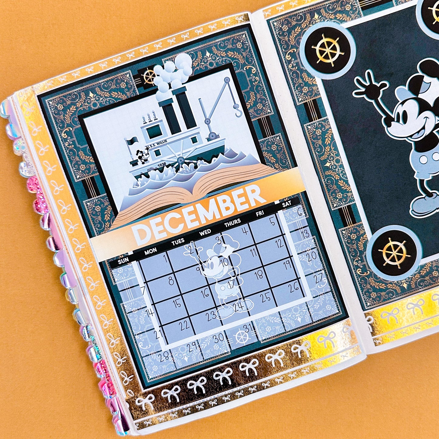 5x7 Full Page Sticker -  2025 (December) Calendar & Storybook Cover (Steamboat)