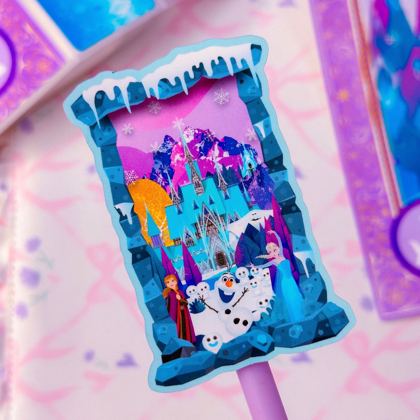 Waterproof Sticker - Castle Window (Frozen)