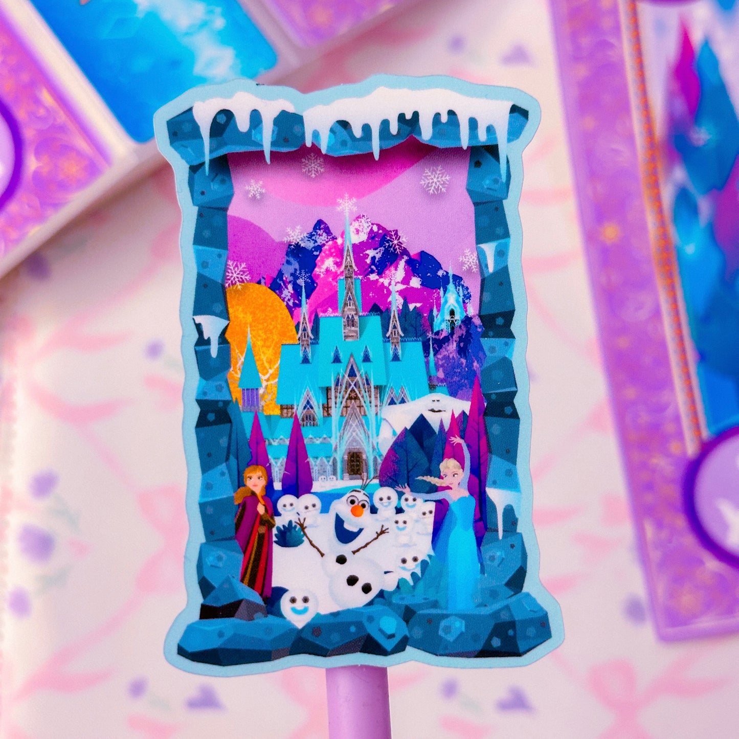 Waterproof Sticker - Castle Window (Frozen)