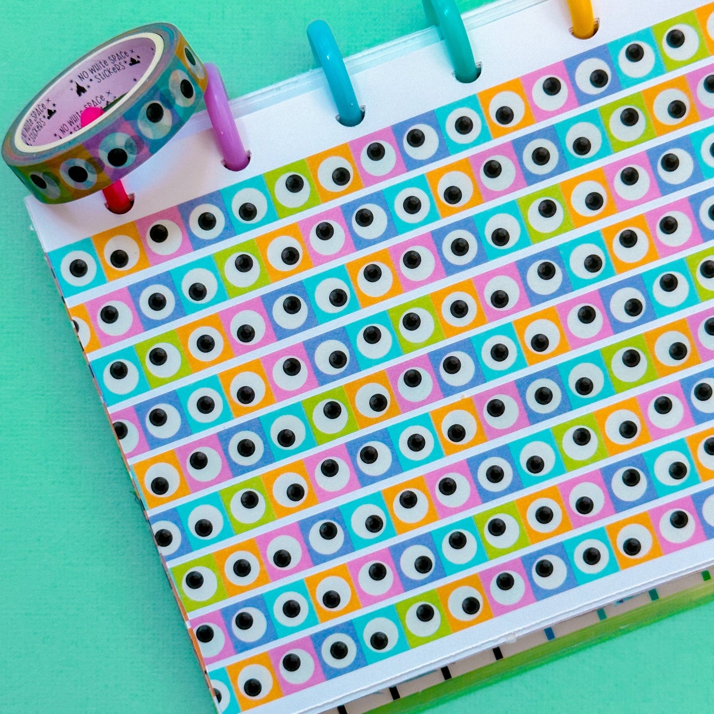 10MM Washi Tape - Pastel Eyeballs