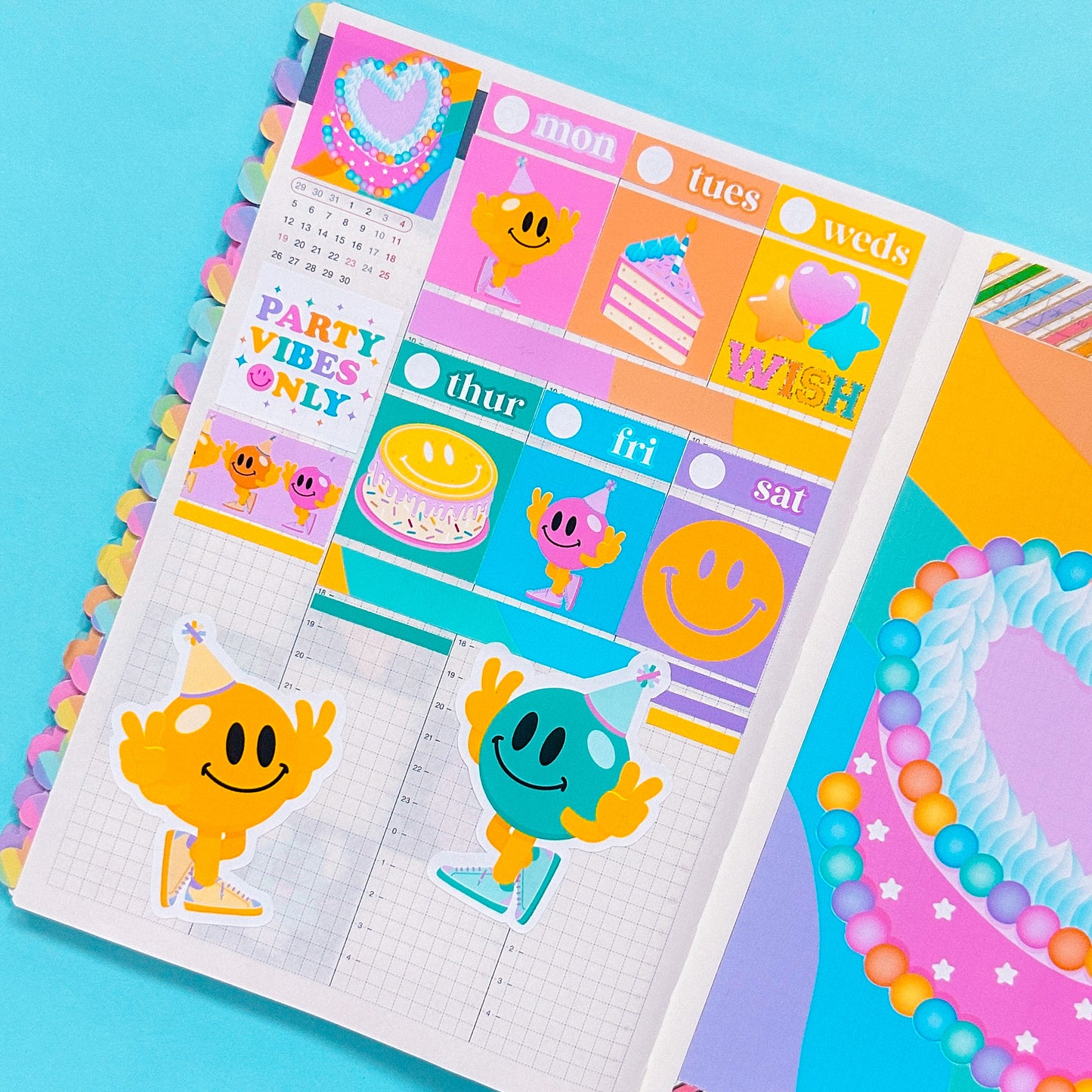 Mini Planner Stickers (Hobonichi Cousin 1.3") - Birthday Celebration