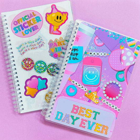 A5 SIZE Reusable Sticker Book - Best Day Ever Flatlay