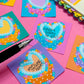 Mini Paper Sticker Notes (Set of 6) - Heart Cakes