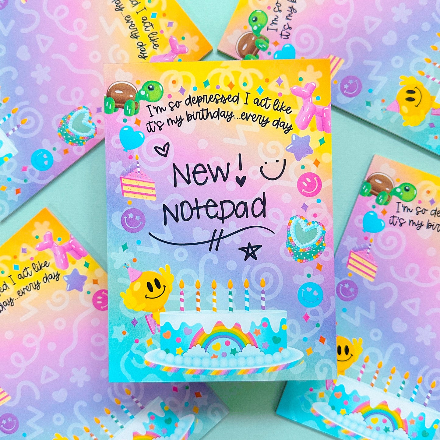 5x7 Notepad - I'm So Depressed I Act Like It's My Birthday