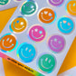 FOILED Paper Deco Stickers - Rainbow Smiles