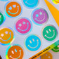 FOILED Paper Deco Stickers - Rainbow Smiles