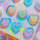 FOILED Paper Deco Stickers - Heart Cakes