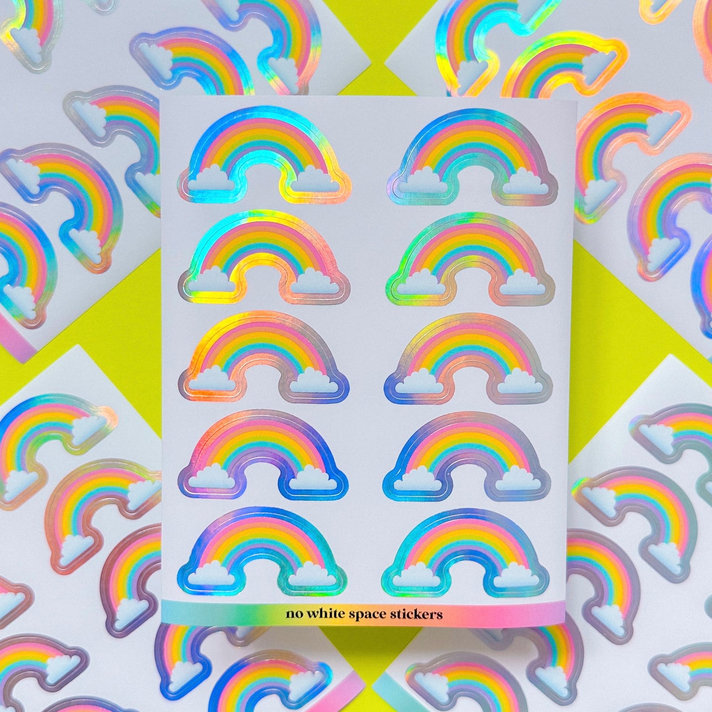 FOILED Paper Deco Stickers - Rainbows