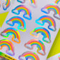 FOILED Paper Deco Stickers - Rainbows