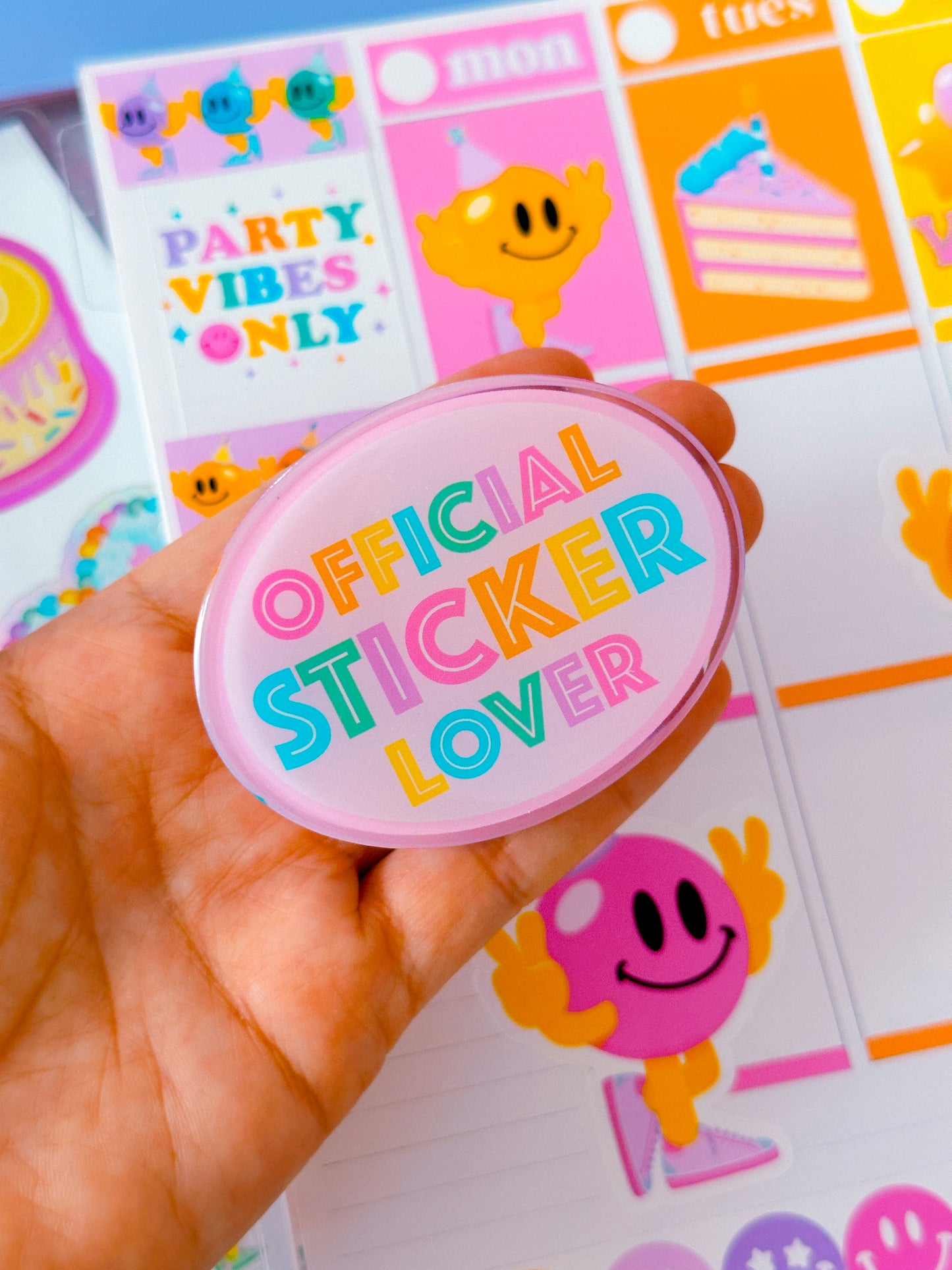 Acrylic Clip (LARGE) - Official Sticker Lover