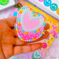 Acrylic Clip (LARGE) - Heart Cake