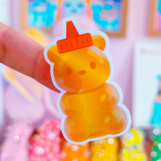 Waterproof Sticker - Clear Honey Bear Bottle