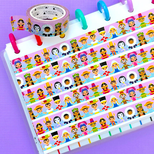 15MM Washi Tape - *REMIX* Small World Kids