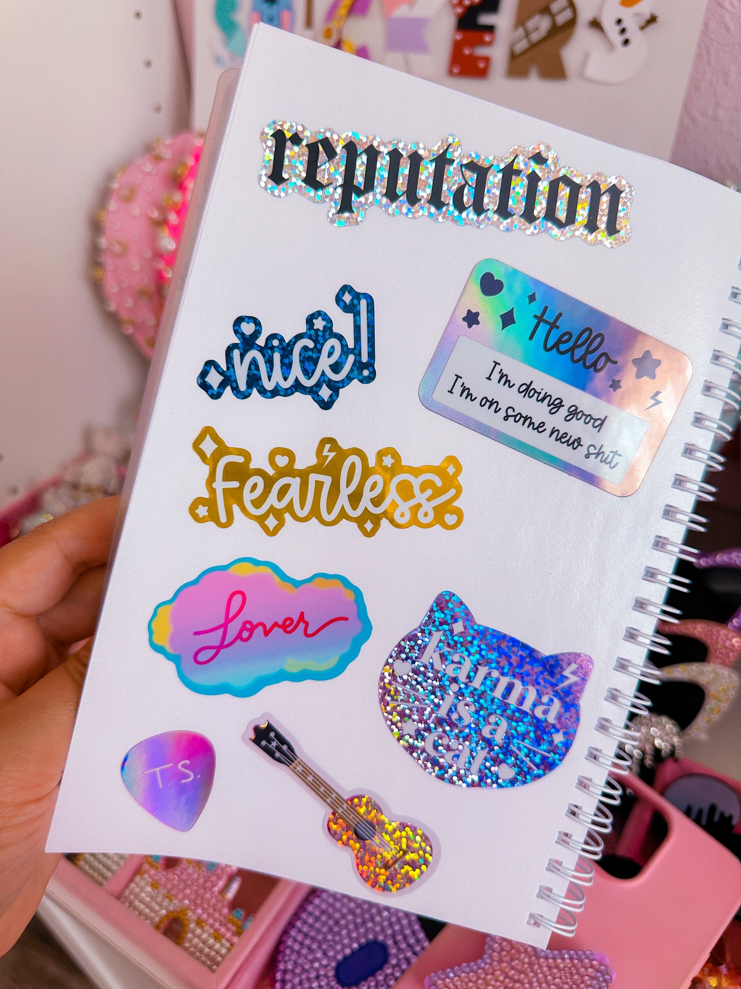 Glitter Waterproof Sticker - S.W.I.F.T.I.E.