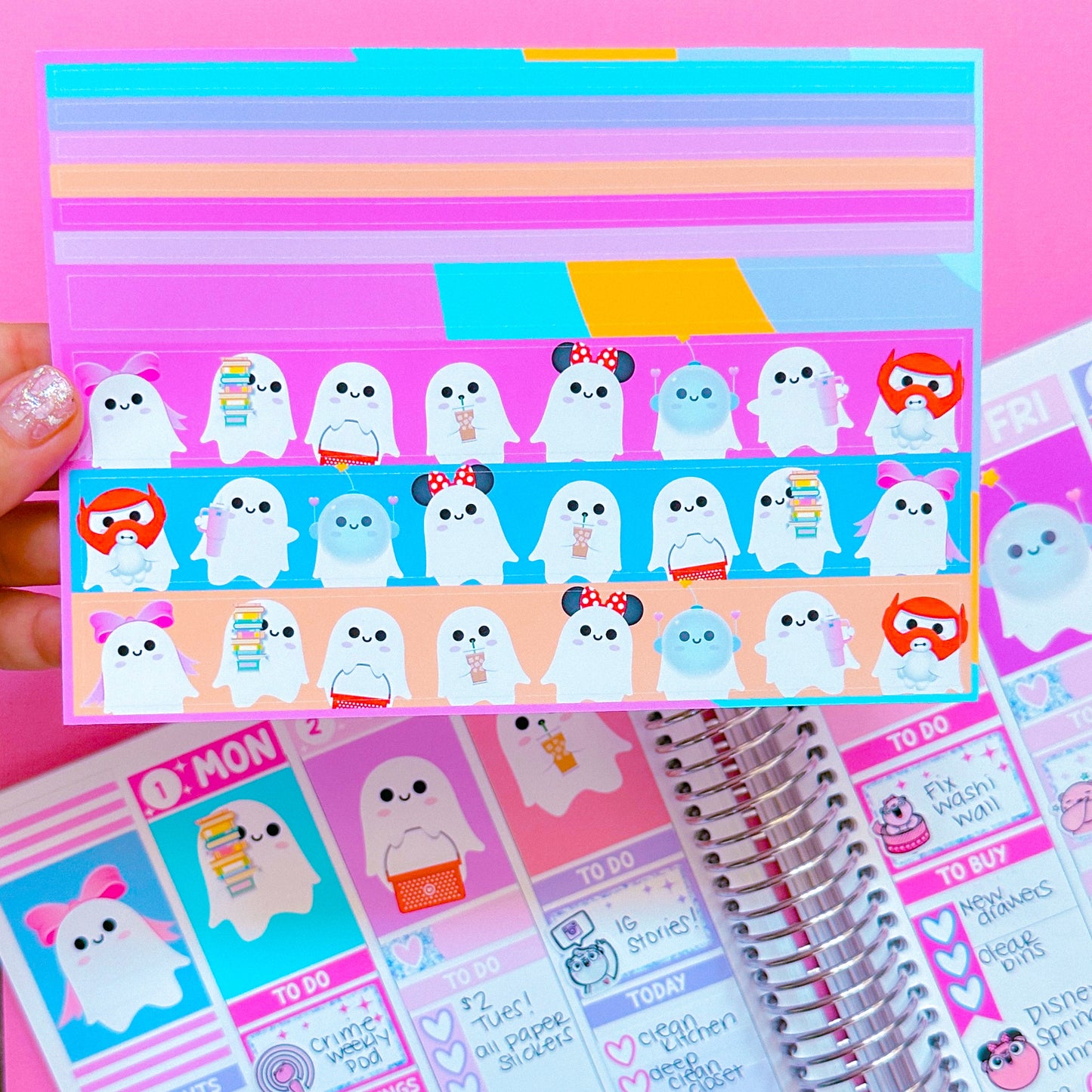 Washi Sticker Sheet - Ghosties 2.0