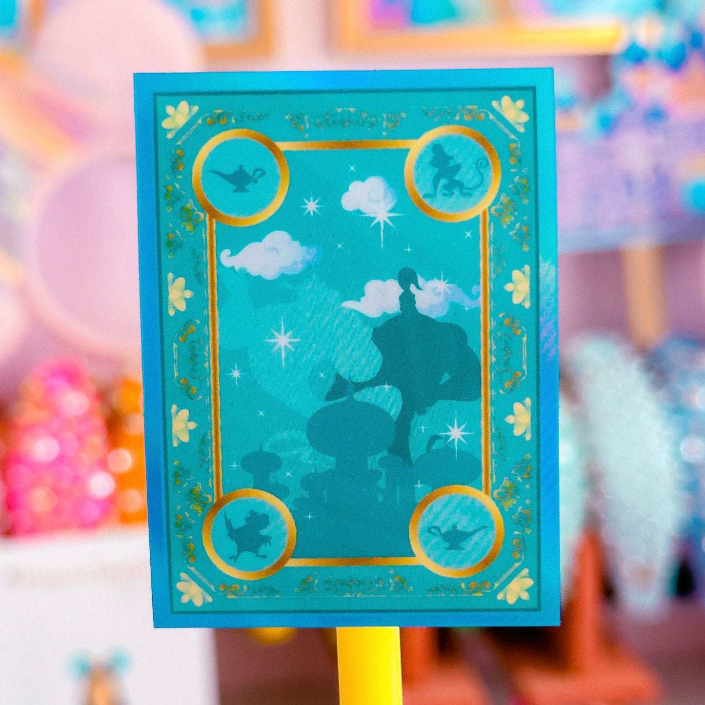 Glitter Waterproof Sticker - Book Cover (Jasmine)